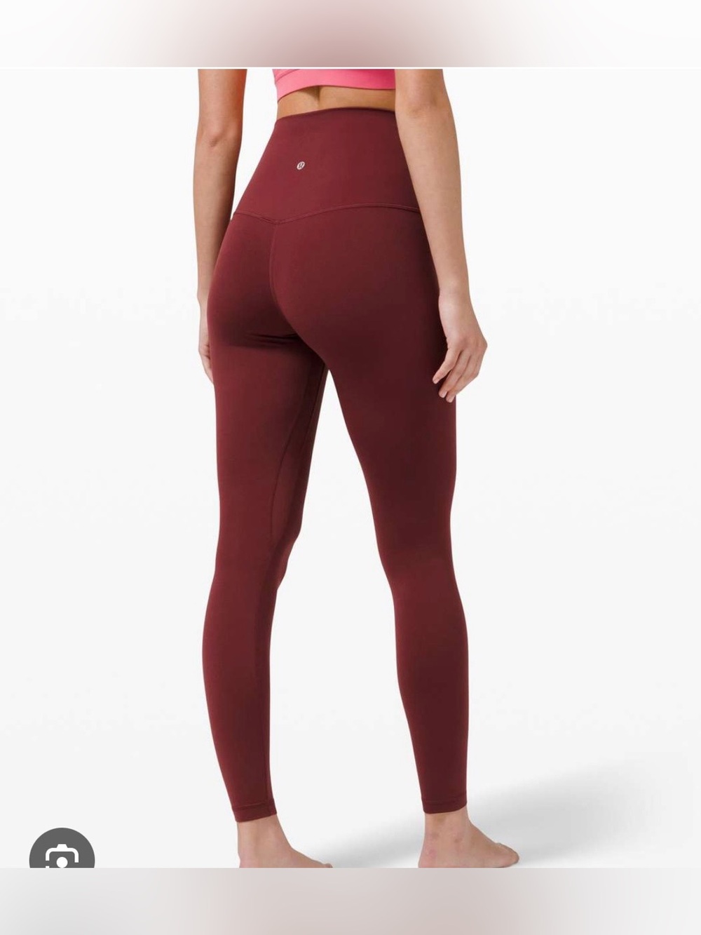 Lululemon High-Waist Burgundy Legging